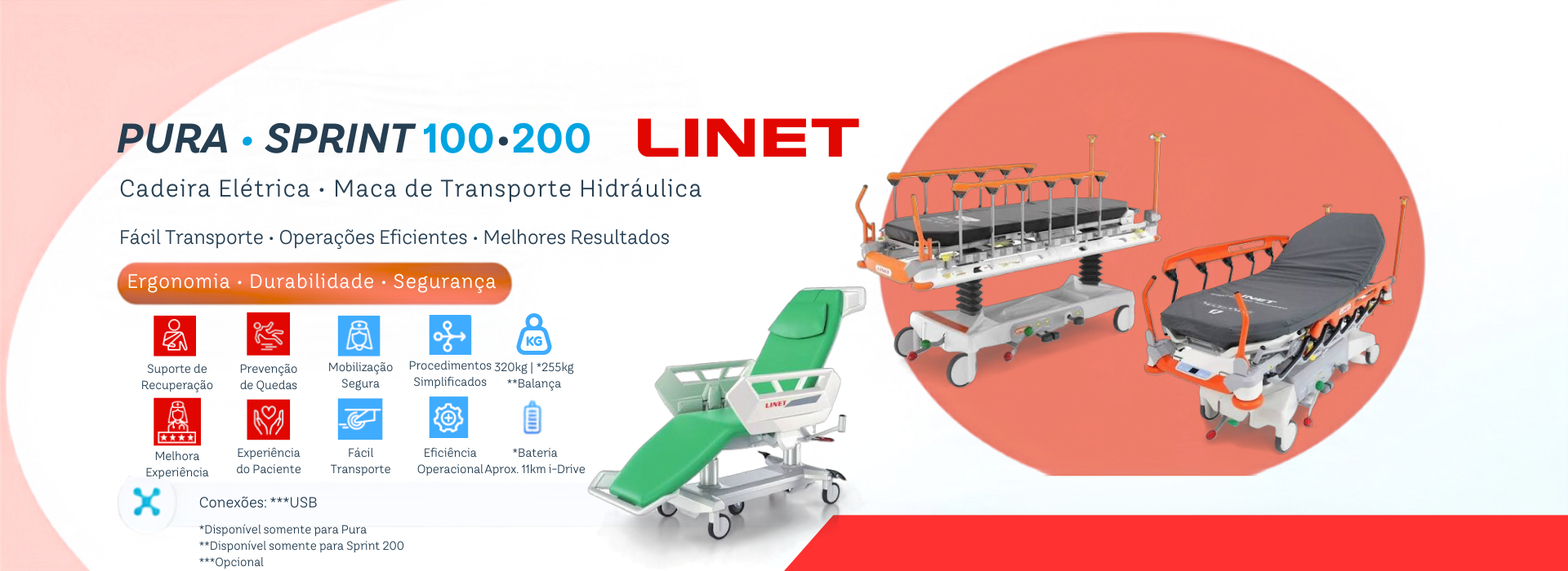 Linet : Camas, Macas, Cadeiras e Colchões Hospitalares